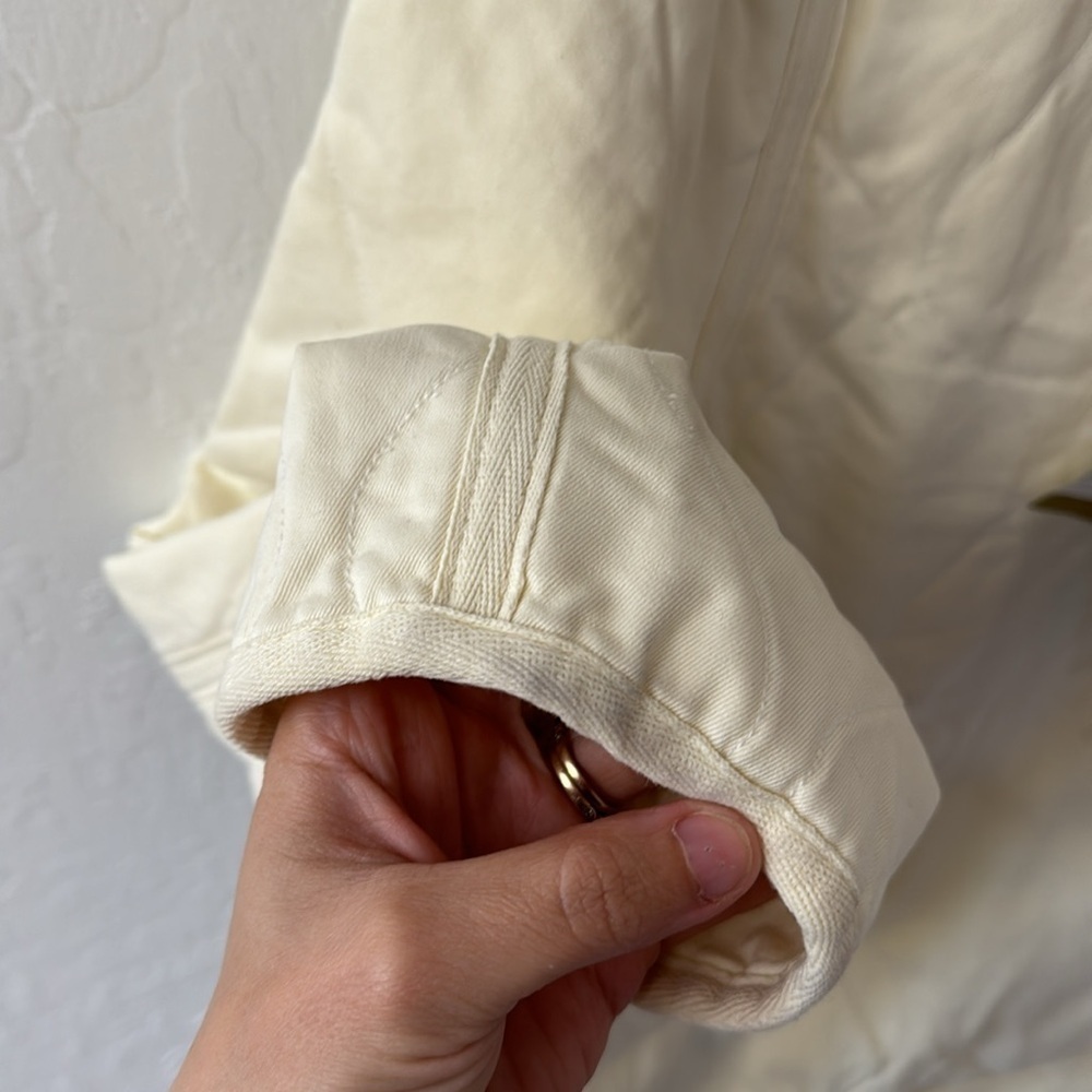 Alpha Industries CREWMAN LINER MOD Women’s Quilted Jacket Cream Large - Picture 6 of 6